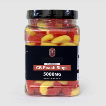 Platinum Gummies - Peach Rings 5000MG