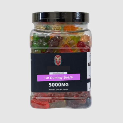 Platinum Gummies - Clear Bears 5000MG