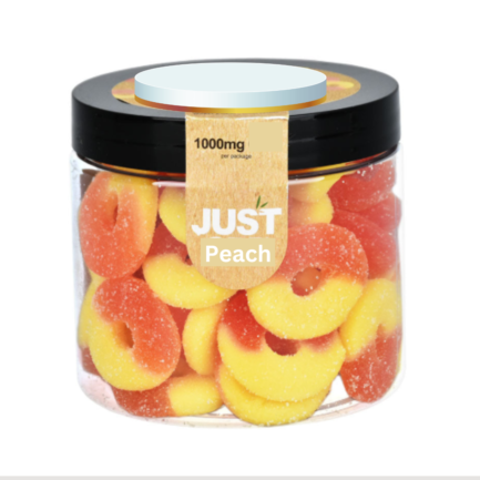 JUST Peach Rings Gummies-1000Mg